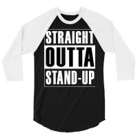 Straight Outta Stand Up   Agile Scrum Funny T Shirt 3/4 Sleeve Shirt | Artistshot