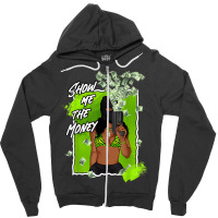 Show Me The Money 6 Retro Electric Green Shoes Matching Tees T Shirt Zipper Hoodie | Artistshot