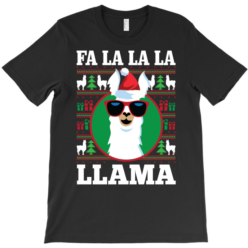 Fa La La Llama Ugly Christmas Long Sleeve Shirt T-shirt | Artistshot