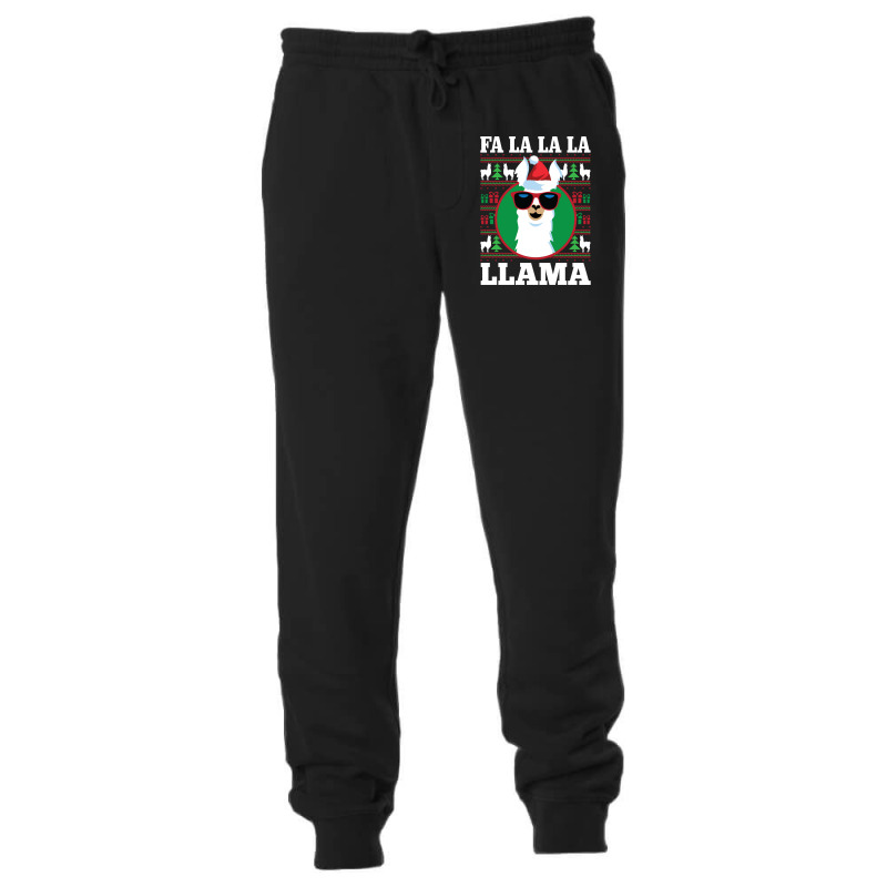 Fa La La Llama Ugly Christmas Long Sleeve Shirt Unisex Jogger | Artistshot