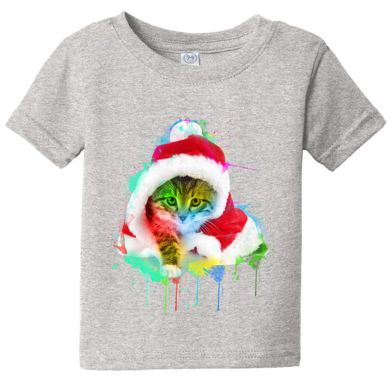 Merry Christmas Cat Baby Tee | Artistshot