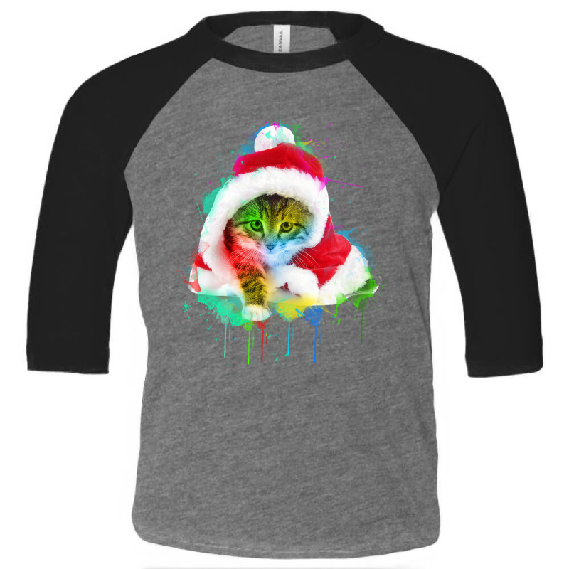 Merry Christmas Cat Toddler 3/4 Sleeve Tee | Artistshot