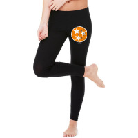 Tennessee Shirt State Flag Orange & White Vintage Est. 1796 Legging | Artistshot