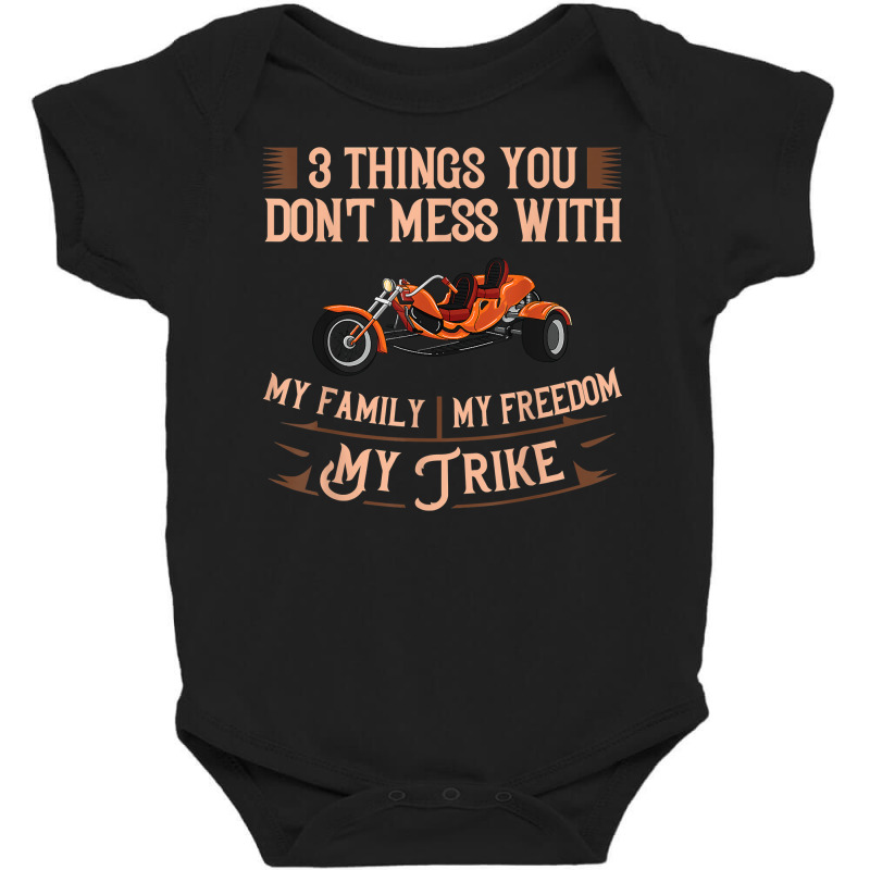 Trike Motorcycle Gift Three Wheeler Bike T Shirt Baby Bodysuit by vorgasofaguiarb | Artistshot