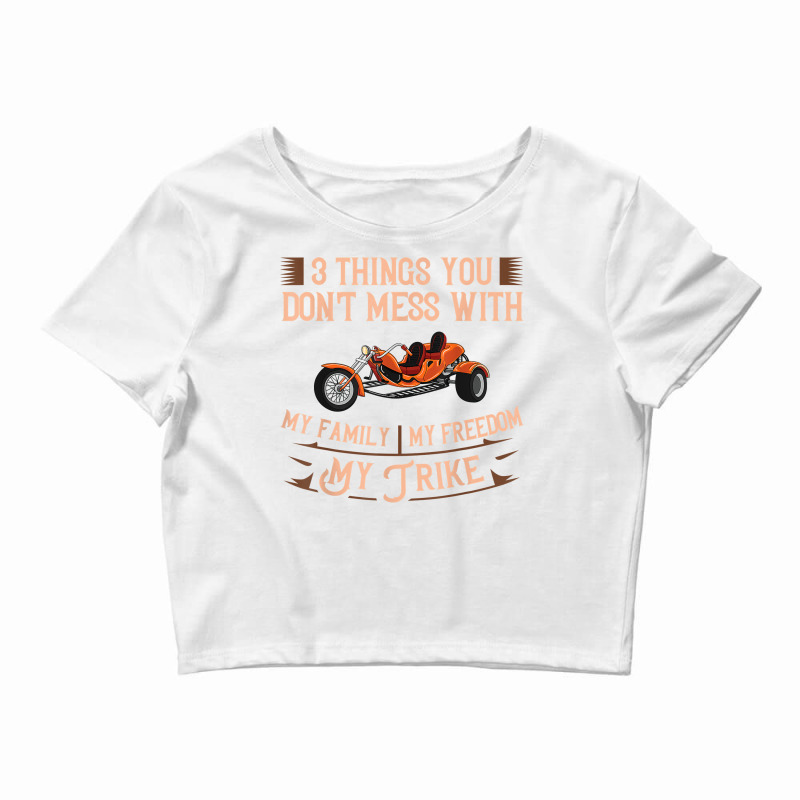 Trike Motorcycle Gift Three Wheeler Bike T Shirt Crop Top by vorgasofaguiarb | Artistshot