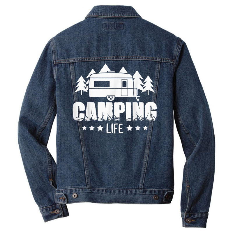 Campers Camping Season Camping Lovers Camping T Shirt Men Denim Jacket | Artistshot