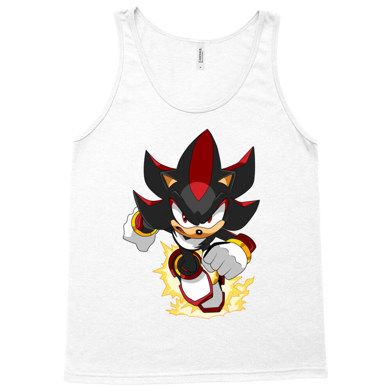 Black Super Hedgehog Running Forward Tank Top | Artistshot