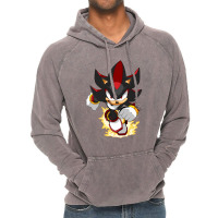 Black Super Hedgehog Running Forward Vintage Hoodie | Artistshot