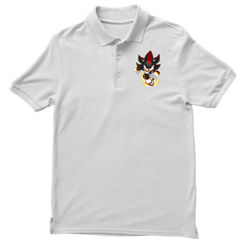 Black Super Hedgehog Running Forward Men's Polo Shirt | Artistshot