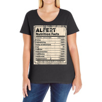 Albert Nutrition Facts Funny Name Humor Nickname T Shirt Ladies Curvy T-shirt | Artistshot