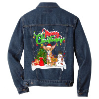 Chihuahua Xmas Lighting Matching Santa Chihuahua Dog Wearing Christmas Men Denim Jacket | Artistshot