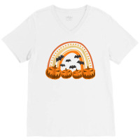 Funny Pumpkin Halloween Core Design T Shirt V-neck Tee | Artistshot