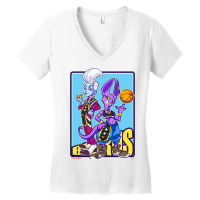 Dragonb Ball Beerus & Whis Women's V-neck T-shirt | Artistshot