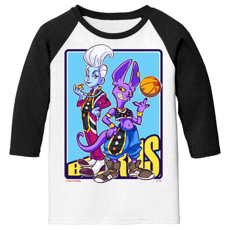 Dragonb Ball Beerus & Whis Youth 3/4 Sleeve by Ha Thu | Artistshot