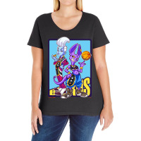 Dragonb Ball Beerus & Whis Ladies Curvy T-shirt | Artistshot