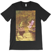 Flower Fairy Talking To A Toad Sticker T-shirt | Artistshot