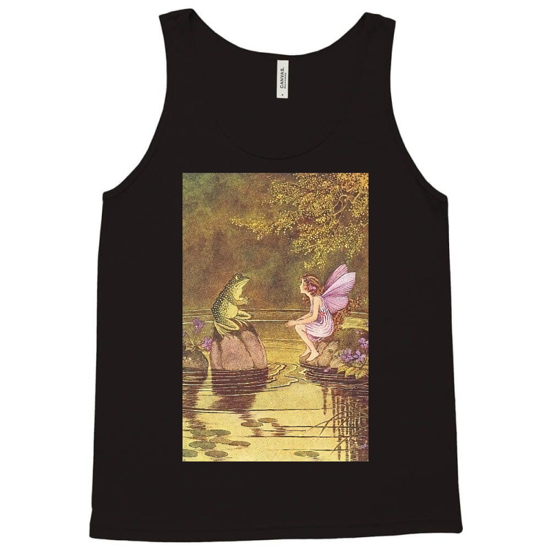 Flower Fairy Talking To A Toad Sticker Tank Top | Artistshot