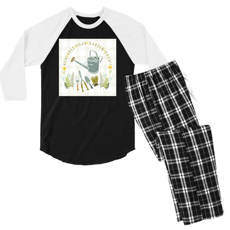 How Does Your Garden Grow Men's 3/4 Sleeve Pajama Set | Artistshot