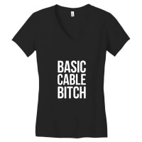 Black Type Women's V-neck T-shirt | Artistshot