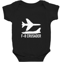 F8 Crusader Jet Fighter Plane Baby Bodysuit | Artistshot