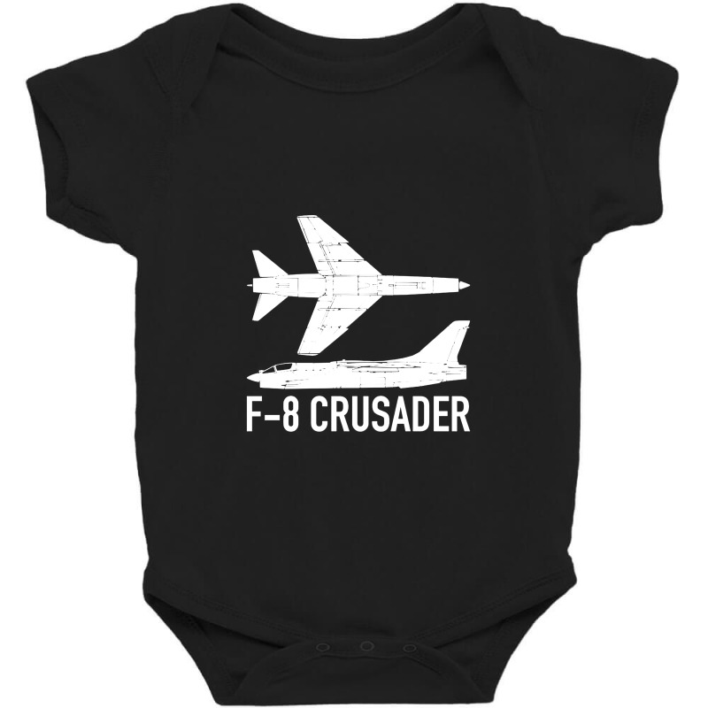 F8 Crusader Jet Fighter Plane Baby Bodysuit | Artistshot