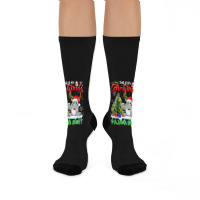 Hippopotamus This Is My Christmas Pajamas Hippopotamus Santa Reindeer  Crew Socks | Artistshot