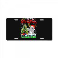 Hippopotamus This Is My Christmas Pajamas Hippopotamus Santa Reindeer  License Plate | Artistshot