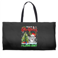 Hippopotamus This Is My Christmas Pajamas Hippopotamus Santa Reindeer  Weekender Totes | Artistshot