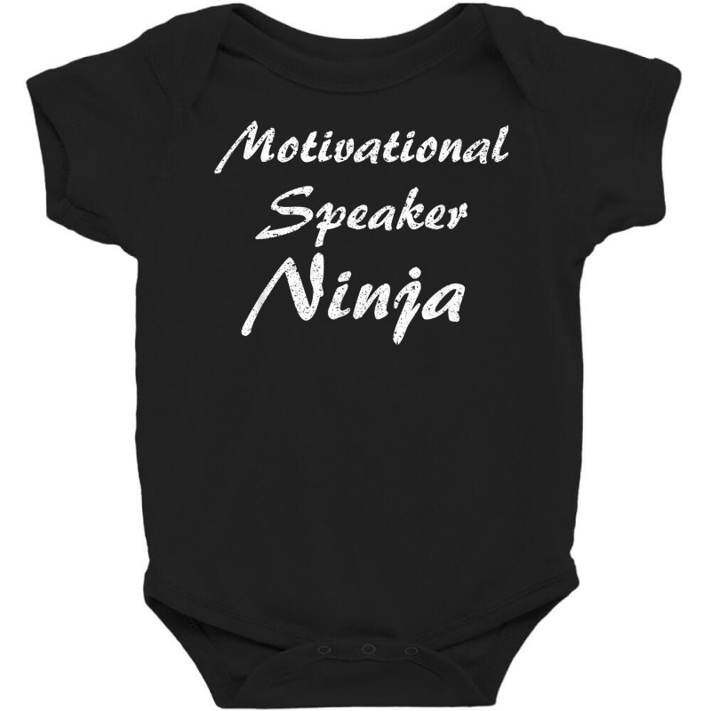 Motivational Speaker Tshirt Job Occupation Funny Work Title T Shirt Baby Bodysuit by dubrayhecallezhd | Artistshot