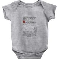 Holy Hand Grenade Script Holy Grail Baby Bodysuit | Artistshot