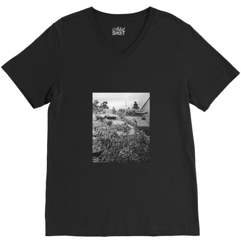 German Panzer Lehr Division Ww2 Caen Normandy V-Neck Tee by naeshastores | Artistshot