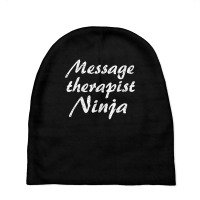 Message Therapist Tshirt Job Occupation Funny Work Title T Shirt Baby Beanies | Artistshot