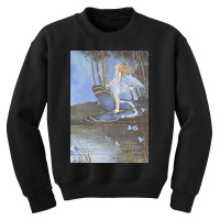 Flower Fairy On A Butterfly Youth Sweatshirt | Artistshot