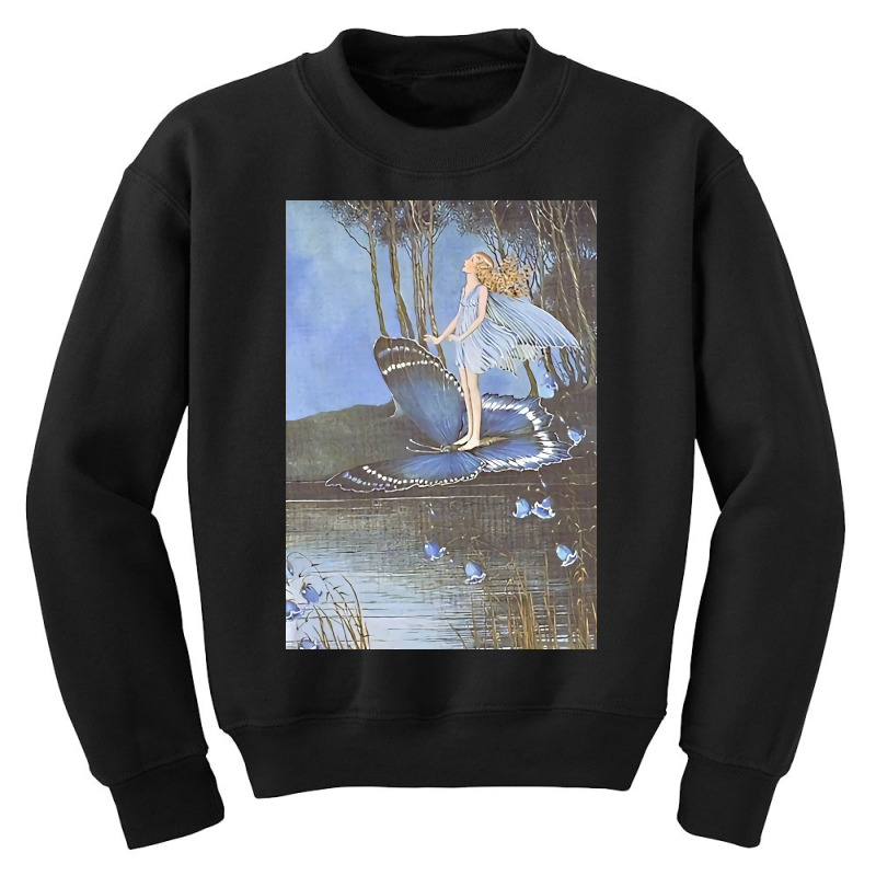 Flower Fairy On A Butterfly Youth Sweatshirt | Artistshot