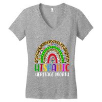 National Hispanic Heritage Month Rainbow All Countries Flags T Shirt Women's V-neck T-shirt | Artistshot