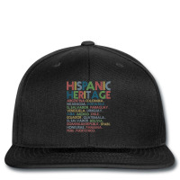 Hispanic Heritage Month Latino Countries Names Retro Vintage T Shirt Printed Hat | Artistshot