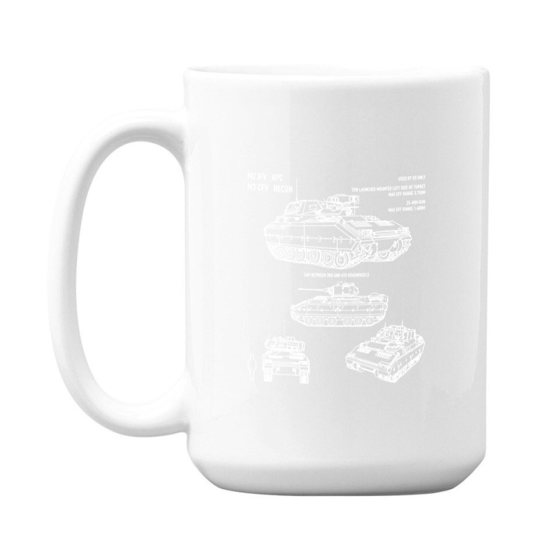 M2 Bradley Ifv M3 Cfv Us Army Recon Blueprint 15 Oz Coffee Mug by naeshastores | Artistshot