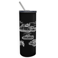 M2 Bradley Ifv M3 Cfv Us Army Recon Blueprint Skinny Tumbler | Artistshot