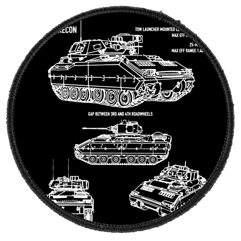 M2 Bradley Ifv M3 Cfv Us Army Recon Blueprint Round Patch by naeshastores | Artistshot