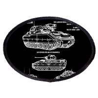 M2 Bradley Ifv M3 Cfv Us Army Recon Blueprint Oval Patch | Artistshot