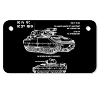 M2 Bradley Ifv M3 Cfv Us Army Recon Blueprint Motorcycle License Plate | Artistshot