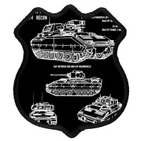 M2 Bradley Ifv M3 Cfv Us Army Recon Blueprint Shield Patch | Artistshot