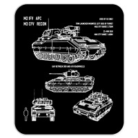 M2 Bradley Ifv M3 Cfv Us Army Recon Blueprint Mousepad | Artistshot