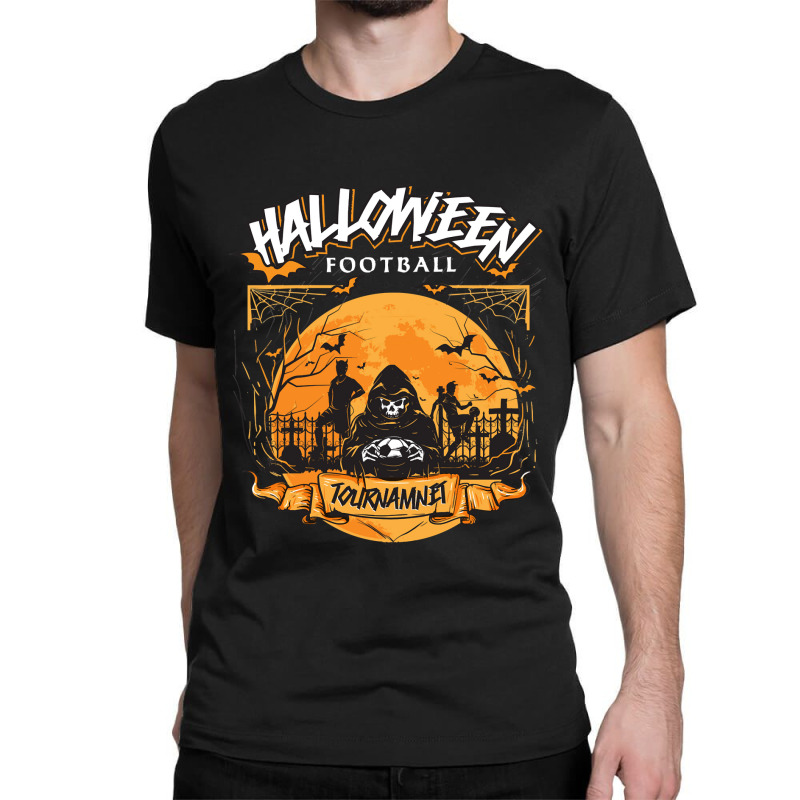 Football Halloween Halloween Football 106 Pumpkin Classic T-shirt by peafowl | Artistshot