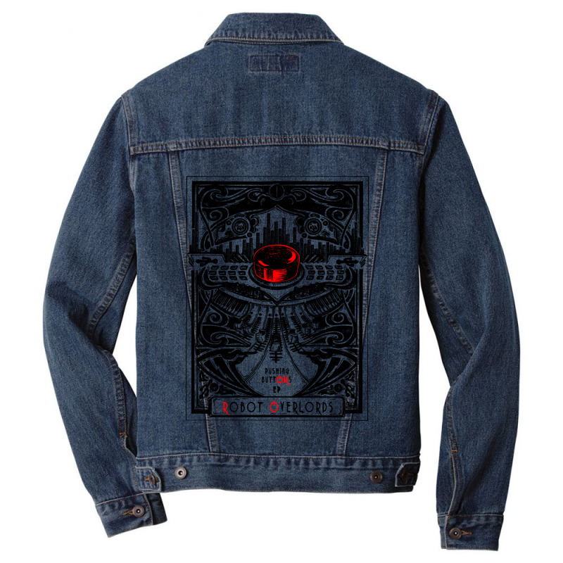 Mask Muertorama Day Gift Men Denim Jacket | Artistshot