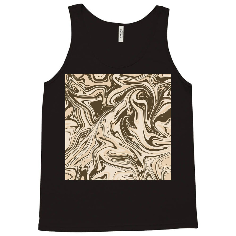 Cream Chocolate Abstract Marble Tank Top | Artistshot