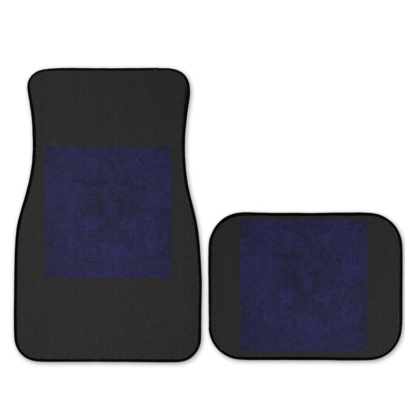 Dark Blue Velvet Full Set Car Mats | Artistshot