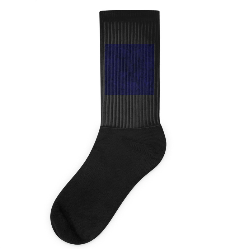 Dark Blue Velvet Socks | Artistshot