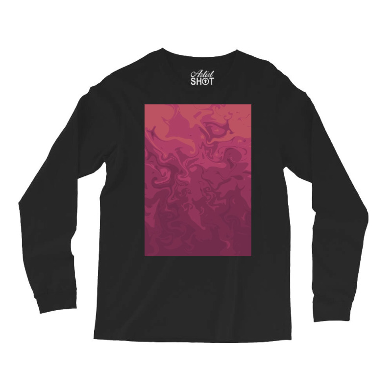 Dark Pink Swirls   Marble Long Sleeve Shirts | Artistshot