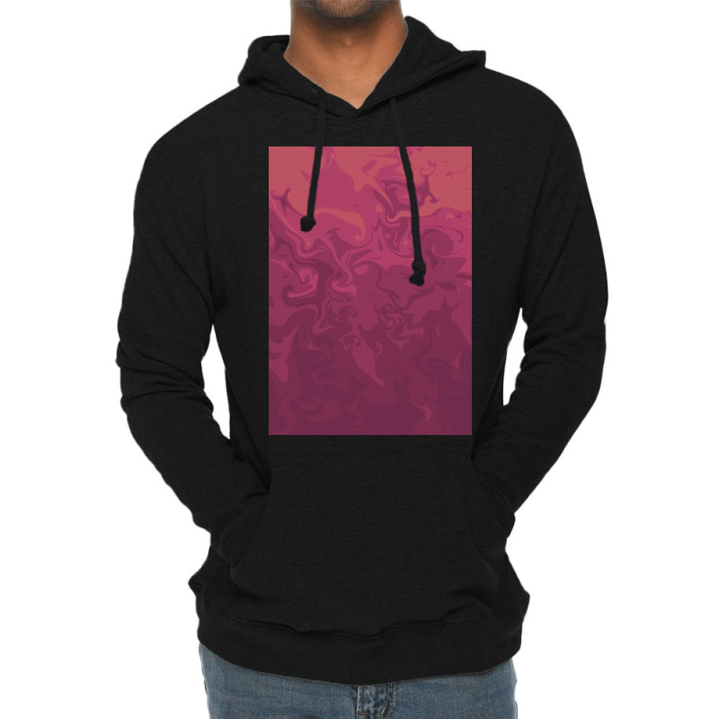 Dark Pink Swirls   Marble Lightweight Hoodie | Artistshot